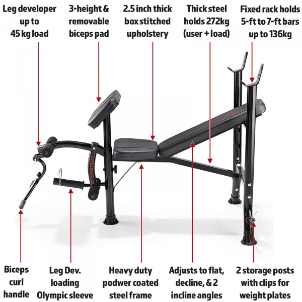 Marcy BE1000 Eclipse Starter Weight Bench