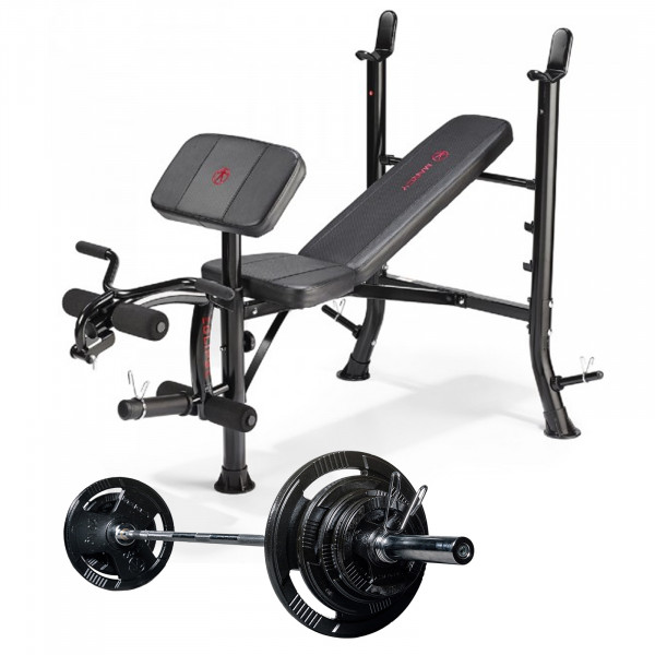 Marcy BE1000 Bench + 100kg ECO Olympic Weight Set