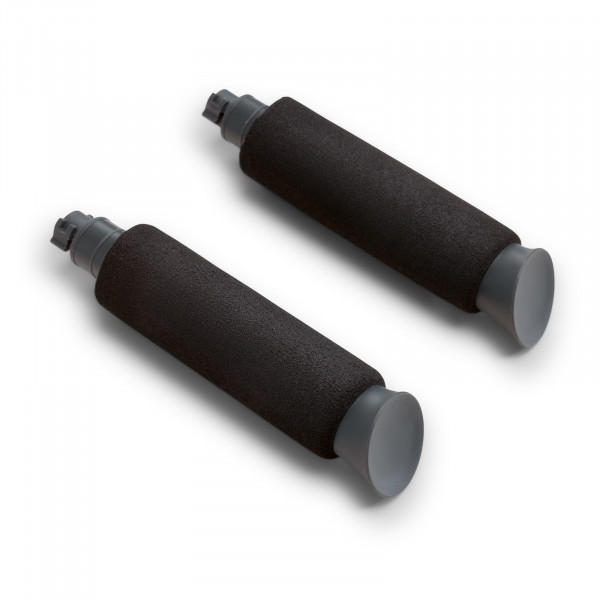 Close-up of the removable grip handles for the Marcy Pilates Core Trainer