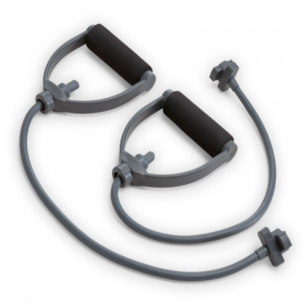 Close-up of the resistance handles for the Marcy Pilates Core Trainer