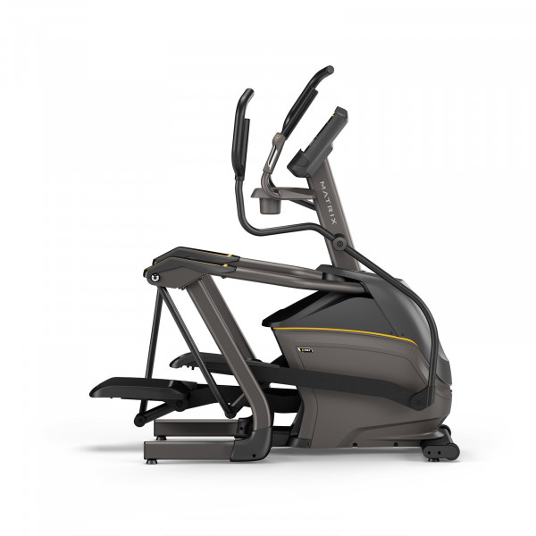 Right side view of the Matrix E50 Elliptical Cross Trainer with XR console.