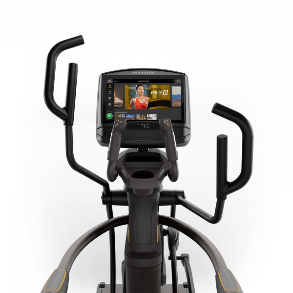 Close-up of the XIR console on the the Matrix A50 Ascent Elliptical Cross Trainer.