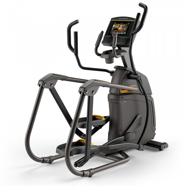 Back right view of the Matrix A50 Ascent Elliptical Cross Trainer with XER console.