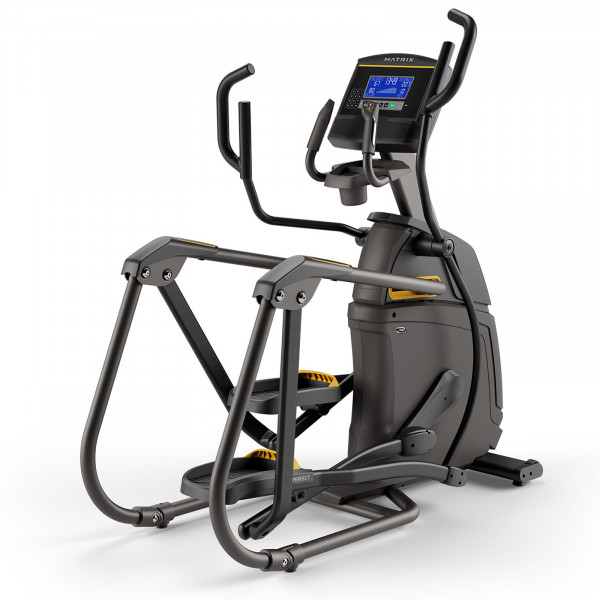 Back right view of the Matrix A50 Ascent Elliptical Cross Trainer with XR console.
