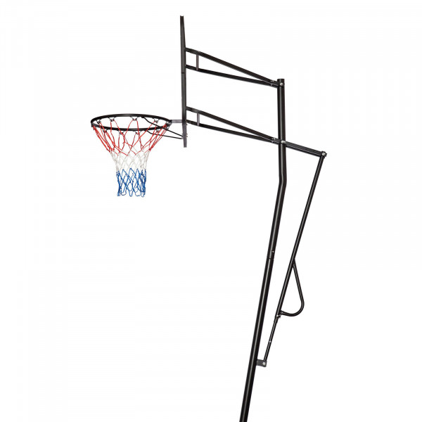 Midwest Pro Basketball Stand (8ft, 9ft,10ft) side profile showing support frame