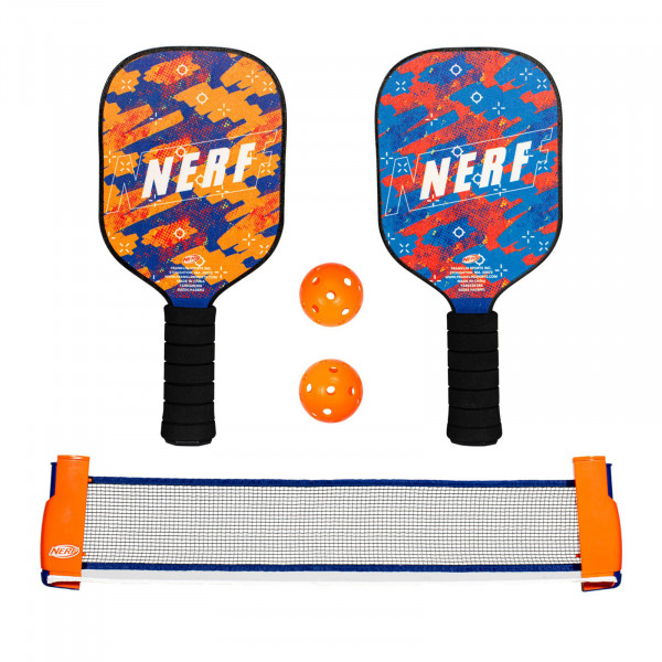 Nerf Table Top Mini Pickleball Set paddles balls and retractable net