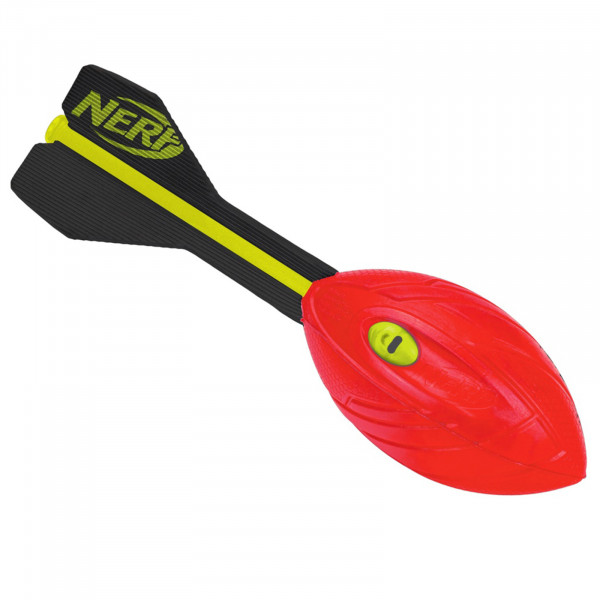 Red Nerf Vortex Aero Howler long-distance throw toy front view