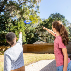 Children throwing the Nerf Sonic Slinger disc outdoor lifestyle image
