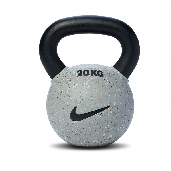Product image of the Nike Strength Rubber Coated Kettlebell (Wolf Grey) 20 kg