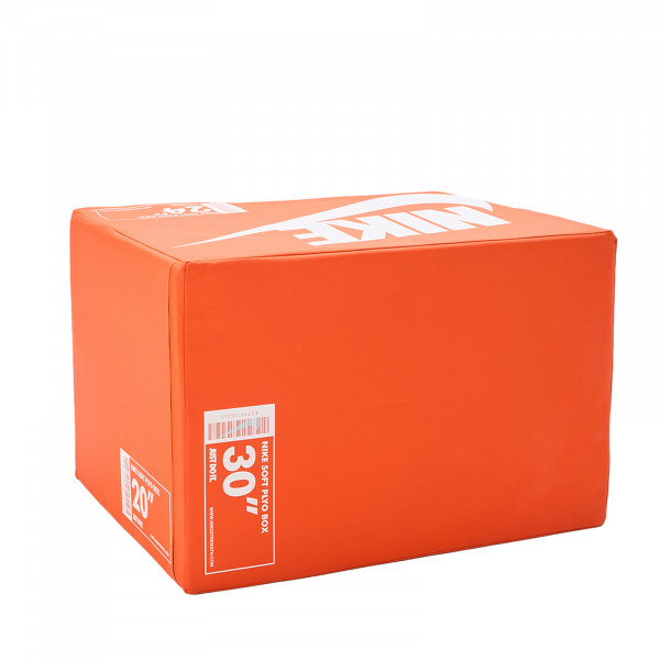 Product image of the Nike Strength Plyo Box in Shoebox orange angled