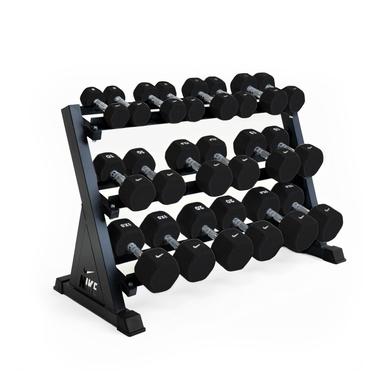 Nike Strength 2-22.5kg Dumbbell Set with Rack - Buy Now - Fitshop