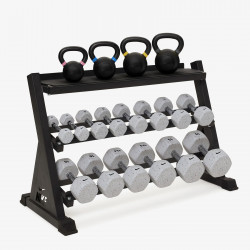 Nike Strength Dumbbell & Kettlebell Set with Rack