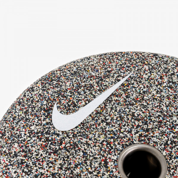 Top view of a Nike Strength Grind Bumper Plate.