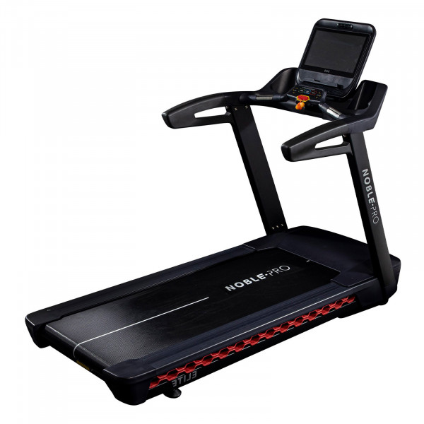 Front angled view of the NoblePro Elite E10i Treadmill
