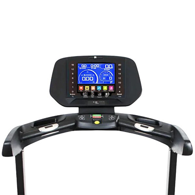Front view of the display on the NoblePro Elite E8s Treadmill  