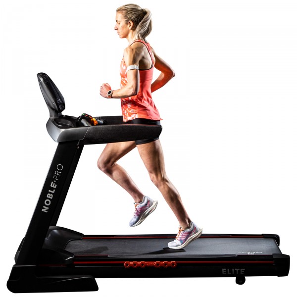 Runner in action on the NoblePro Elite E8i Treadmill.
