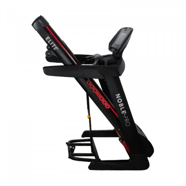 Folded view of the NoblePro Elite E8ix Treadmill.