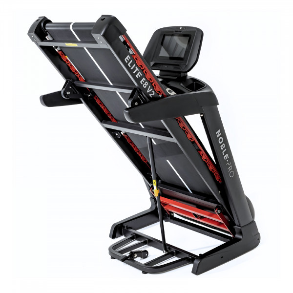 Folded view of the NoblePro Elite E8ix Treadmill