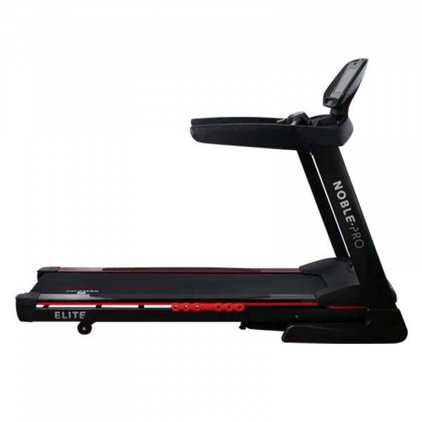 Side view of the NoblePro Elite E8ix Treadmill.