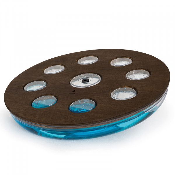 Angled view of the NOHRD Eau-Me Board with walnut wood