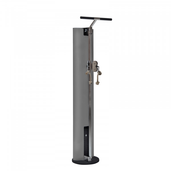 Front view of the NOHRD SlimBeam Cable Machine (Grey)