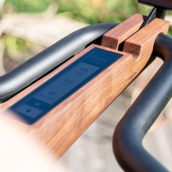 Close-up view of the NOHRD Bike V2 console.