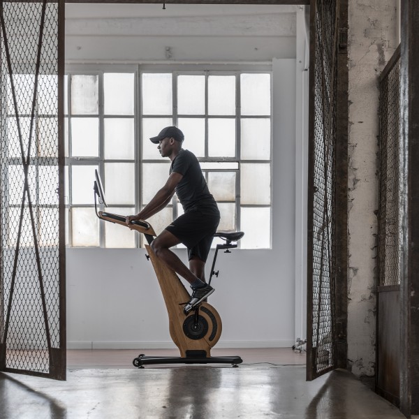 NOHRD Bike V2 in a home gym setup.
