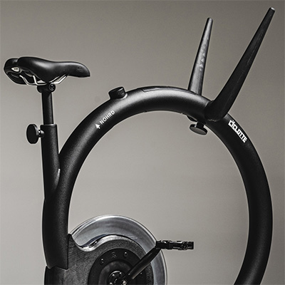 Detail view of the NOHRD Ciclotte frame and handle structure