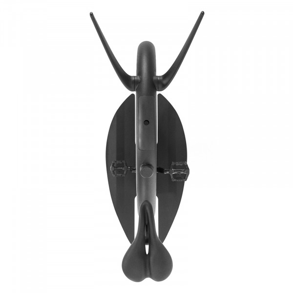 Overhead view of the NOHRD Ciclotte frame and saddle