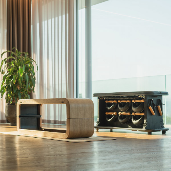 NOHRD StepBox and step panel in bright living space.