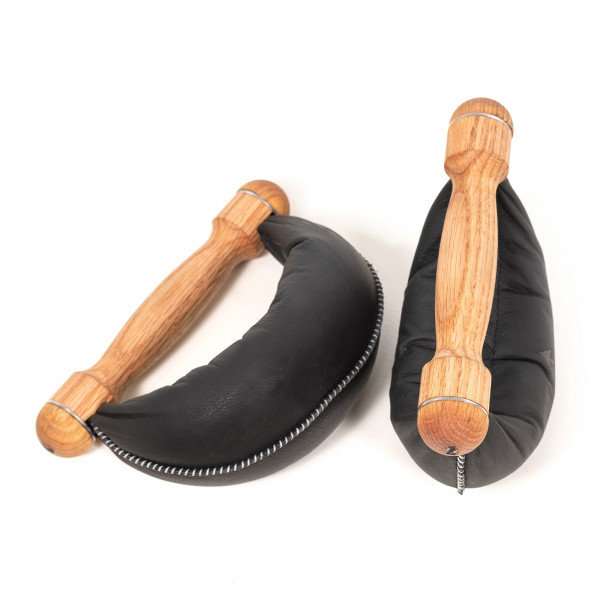 Pair of NOHRD SwingBells with wooden handles.