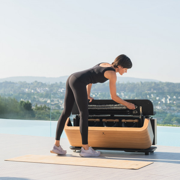 User setting up the NOHRD StepBox.