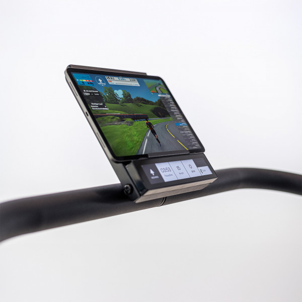 Sprintbok V2 touchscreen showing scenic run and workout data