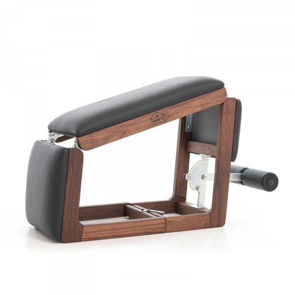 NOHRD TriaTrainer Walnut Abs/Back Bench - frontal view