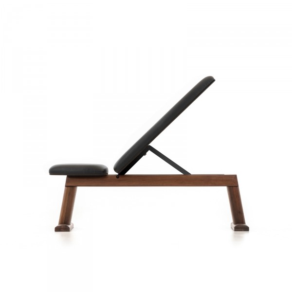 NOHRD WeightBench Walnut Black - side view