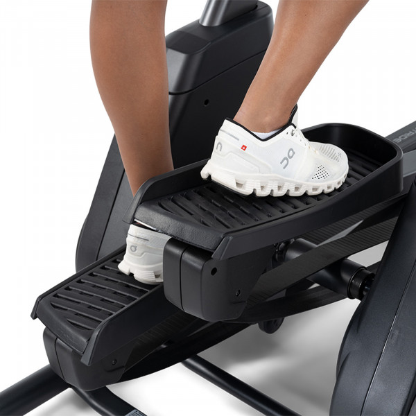 Closeup of the pedals on the NordicTrack X16 Elliptical Cross Trainer.