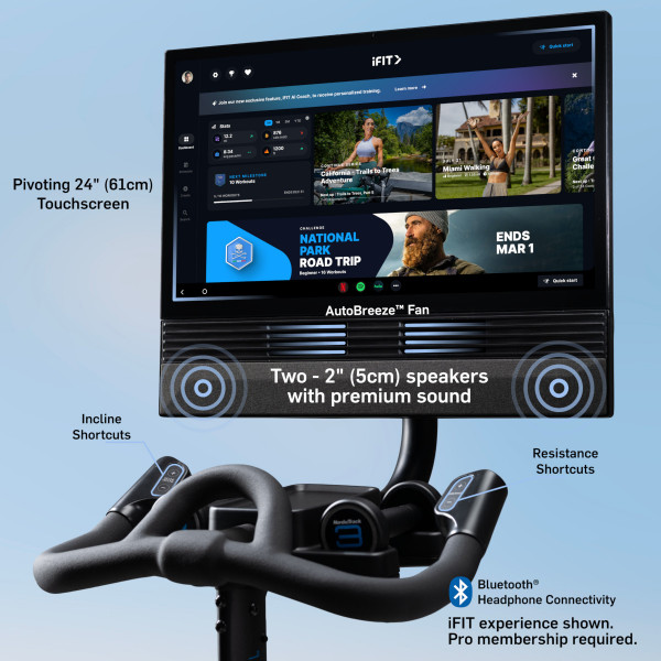 Console for NordicTrack X24 indoor bike
