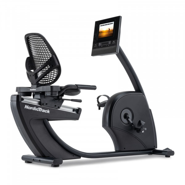 Front left view of the NordicTrack 10 Recumbent Bike
