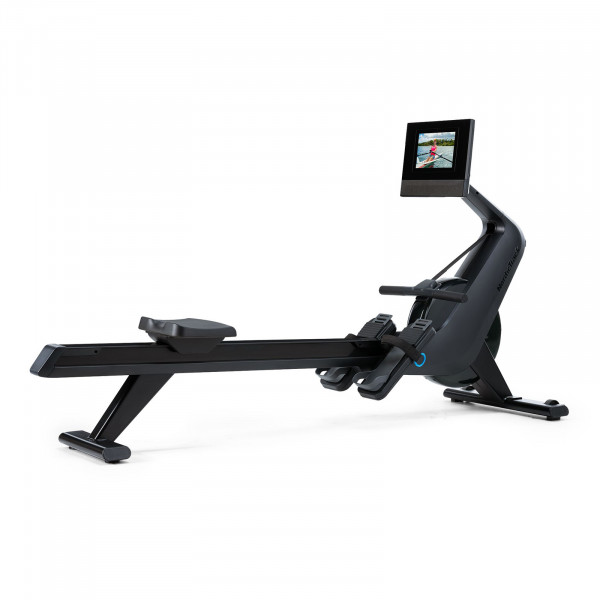 Angled view of the NordicTrack RW700 Rowing Machine