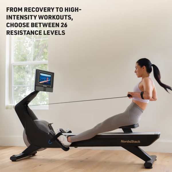 Graphic showing resistance level options on the NordicTrack RW700 Rowing Machine
