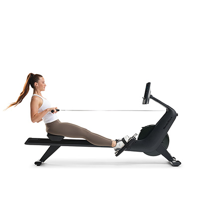 Model rowing on the NordicTrack RW300 Rower
