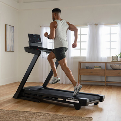 Model training on the NordicTrack T Series 7 Treadmill at home