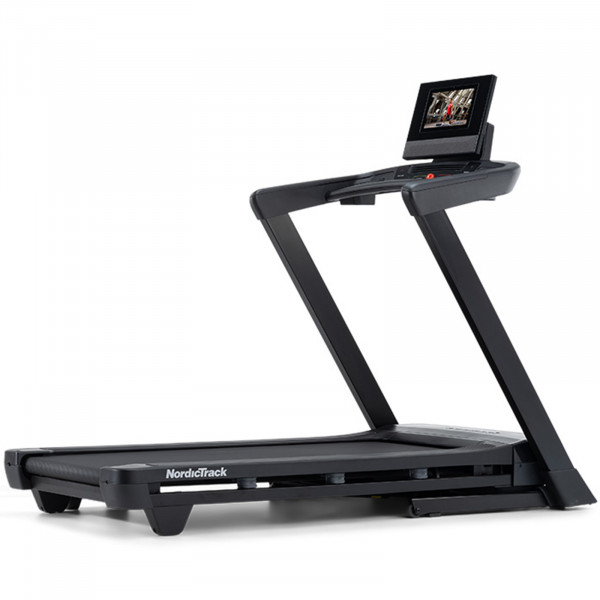 Front right view of the NordicTrack T Series 10 Treadmill.
