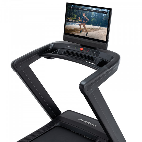 Closeup of the console on the NordicTrack Commercial 2450 Treadmill.