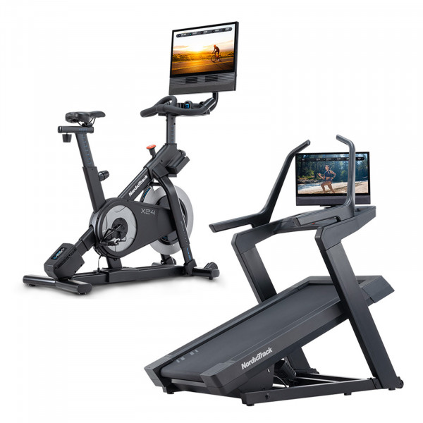 Home Gym Bundle including NordicTrack X24 Treadmill and X24 Bike 