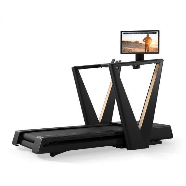 Back right view of the NordicTrack Ultra 3 Treadmill with screen pivoted to the right