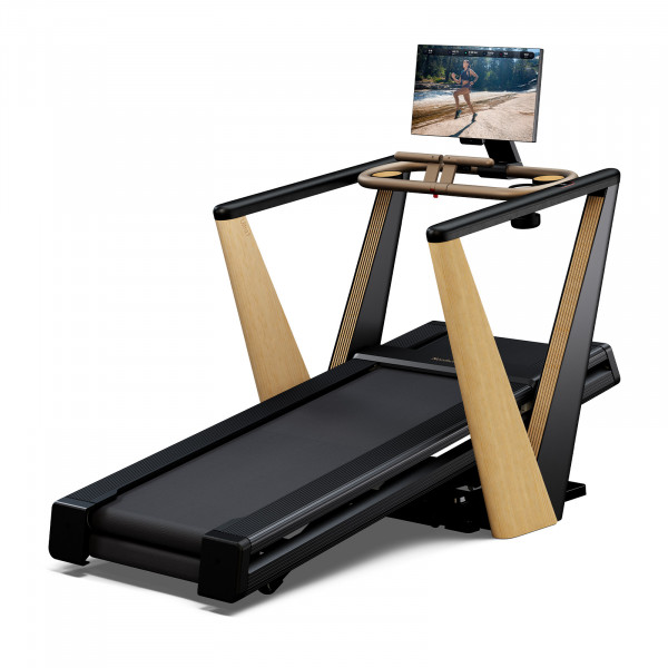 Back right view of the NordicTrack Ultra 1 Treadmill at an incline