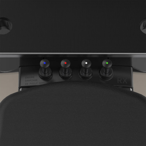 Close-up of physical resistance selector knobs on the NordicTrack Ultra 1 Reform RX-S