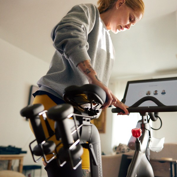 Peloton Bike - adjustable saddle, handlebars, and screen for tailored comfort