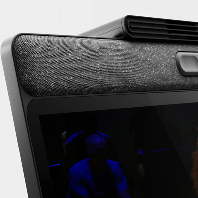 An image showcasing the speakers of the Peloton Cross Training Bike+. 